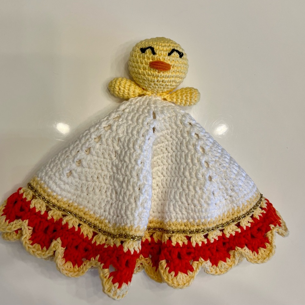 Handmade Crochet Duck Lovey